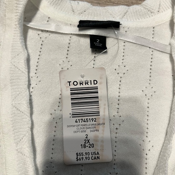 NWT Torrid cottage core cardigan - Picture 5 of 8